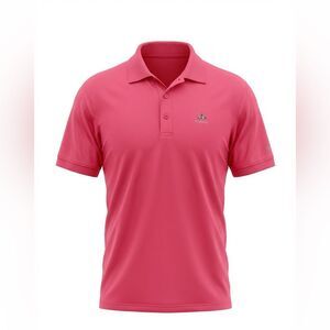 PETER MILLAR MENS POLO SHIRT SIZE L RED/DARK PINK